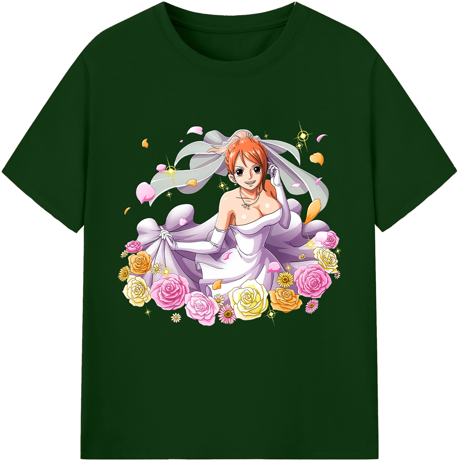 ワンピース ナミ ONE PIECE Nami 綿100％半袖Tシャツ（フロントプリント）